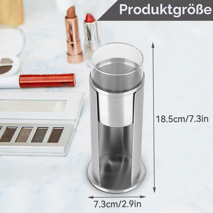 HERCHR 2-in-1-Edelstahl-Wattestäbchenhalter, Make-up-Wattepads-Spender, Organizer, Qtip-Halter, Spen