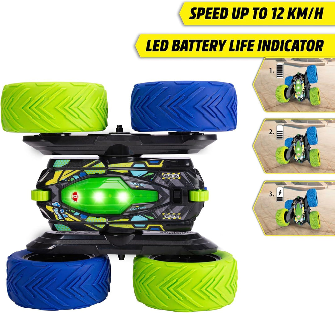 Dickie Toys - RC Auto Cyber Flip (22 cm) - ferngesteuertes Auto ab 6 Jahre mit 360°-Stunts und Licht