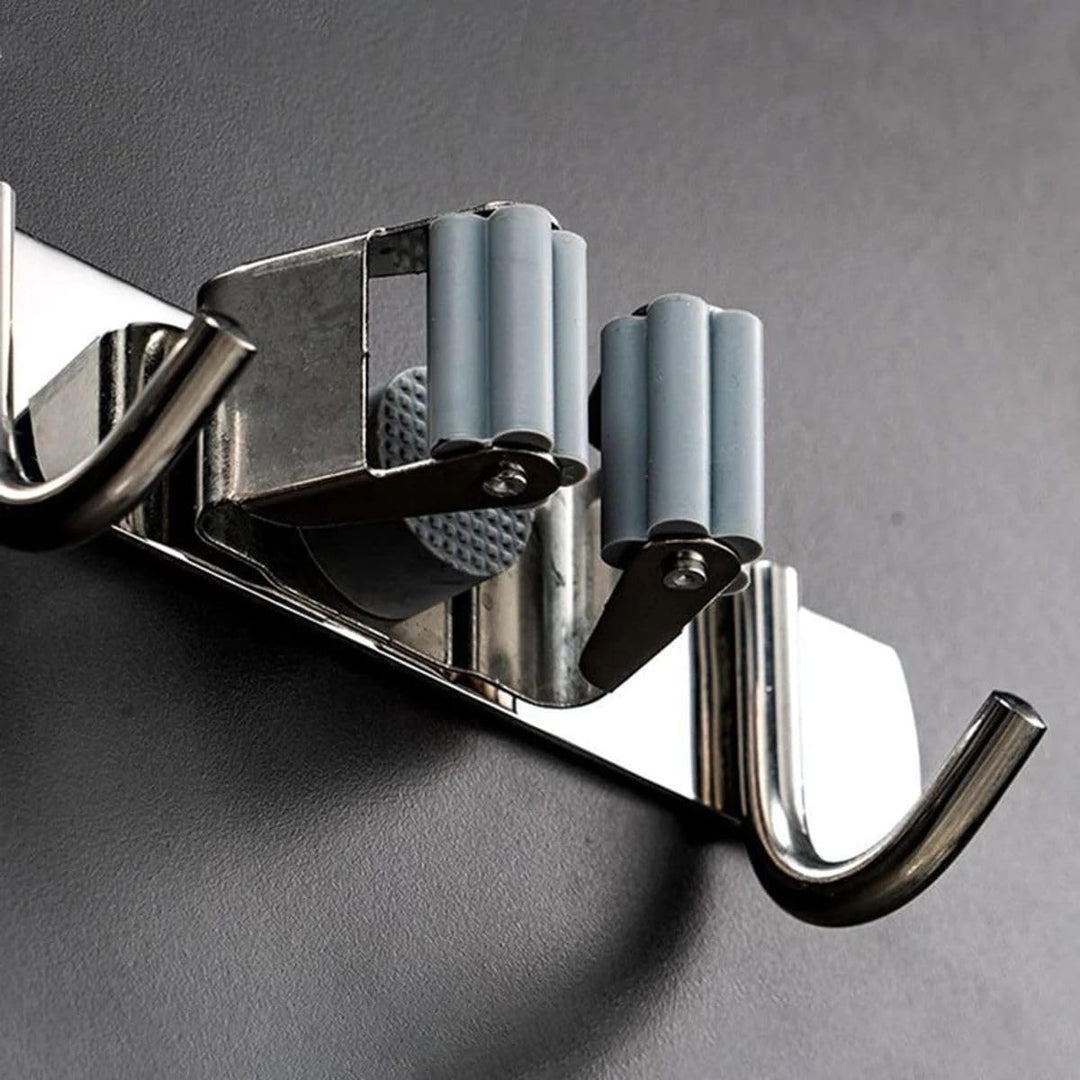 König Design Besenhalterung Wand, Schwerlast Gerätehalter Selbstklebend, Besenhalter mit Nails Insta