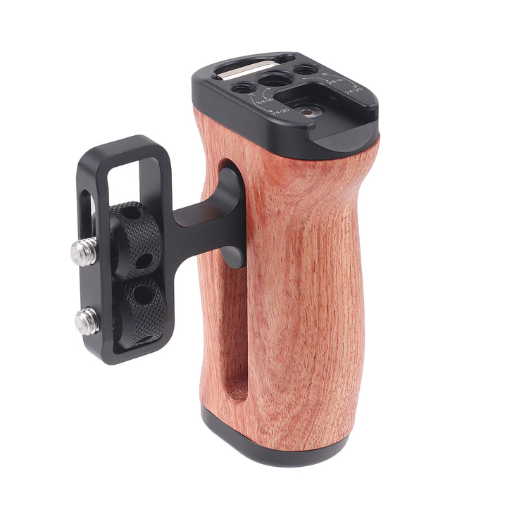 Hersmay Universal Wooden Mini Side Handle Seitengriff (1/4"-20 Schrauben) für Kamerakäfig Handgriff