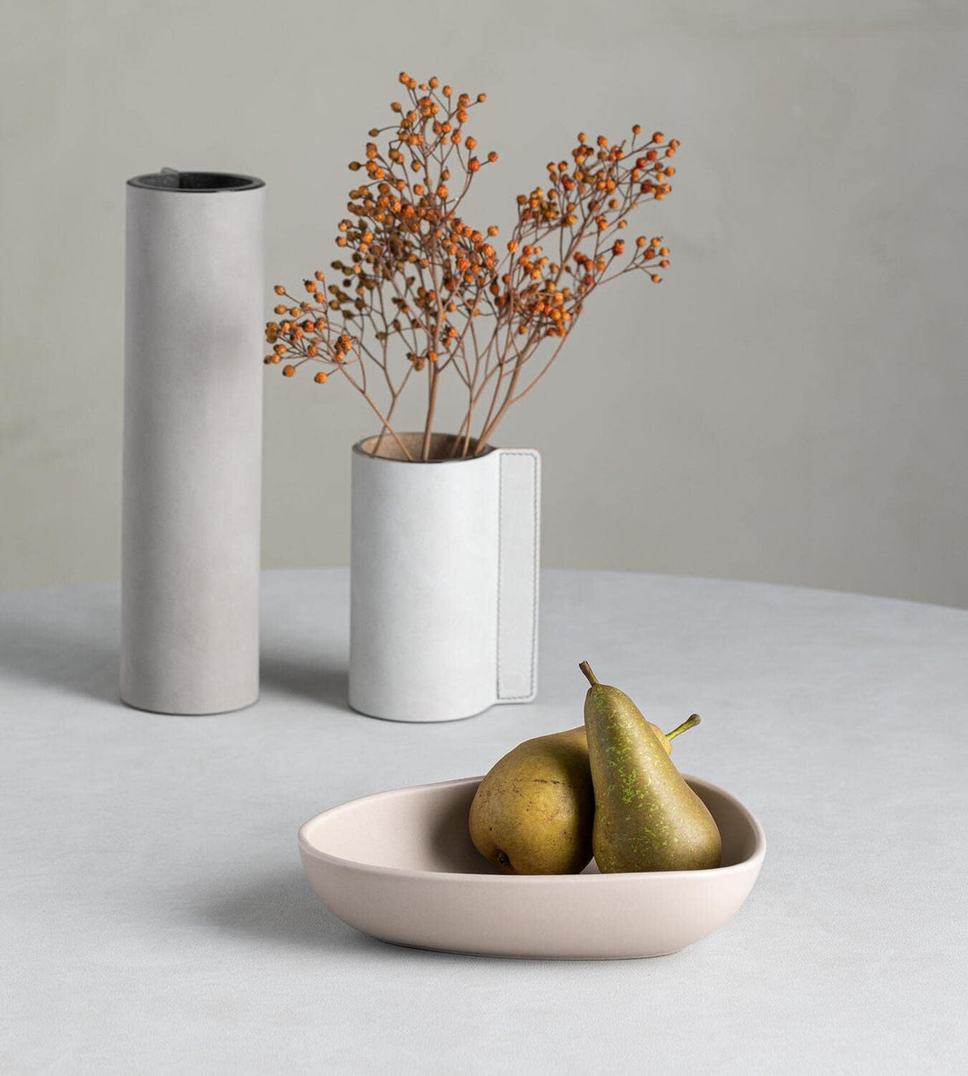 LindDNA Curve Suppenteller aus Steingut in der Farbe Sand, Masse: 22cm x 19cm x 5cm, 991431