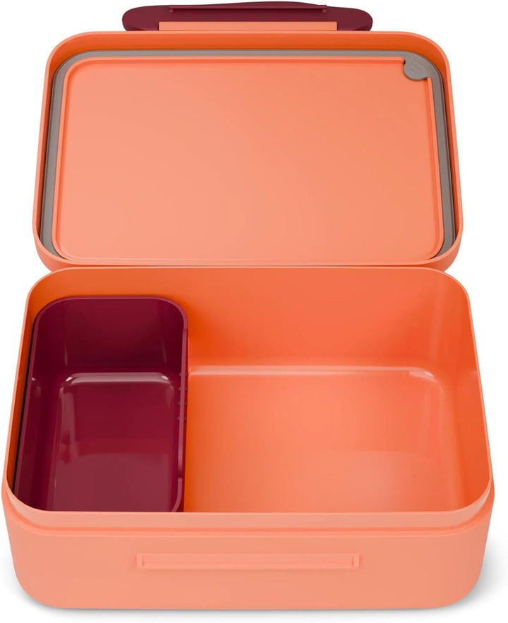 ergobag Brotdose mit Trennfach, BPA-frei, Spülmaschinenfest Tiger - Orange Tiger - Orange One Size,