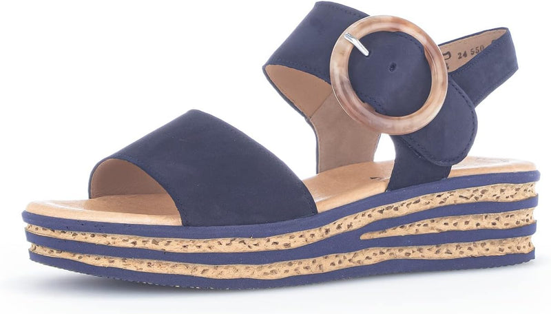 Gabor Andre Womens Sandals 37 EU Blau Blue, 37 EU Blau Blue