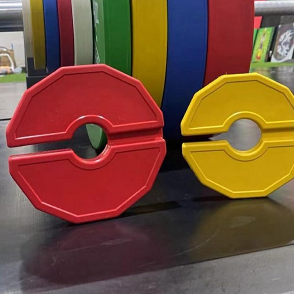 2 Mikro-Gummiplatten für Gewichte für Fitnesshanteln. Bruchgewichtsplatten aus Gummi 0,5 kg mit zusä