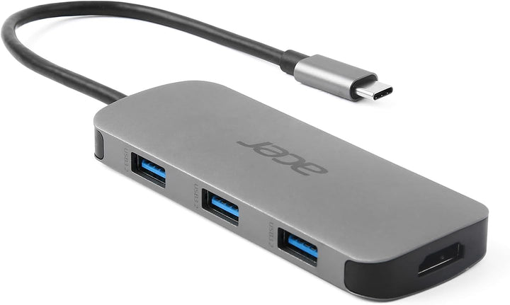 Acer 7-in-1 Mini Dock (USB Type-C zu 1xUSB Type-C (w PD), 3xUSB 3.0, 1xHDMI, 1xSD Card Reader, 1xMic