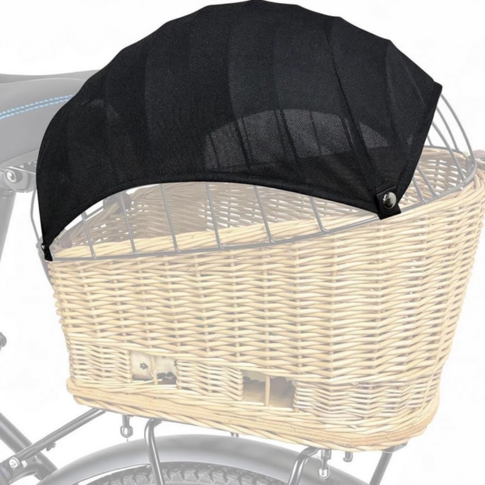 Hundekorb Fahrrad Vorne Sonnenschutz, Verstellbare Abdeckung für Hunde-Fahrradkorb, Luftdurchlässig