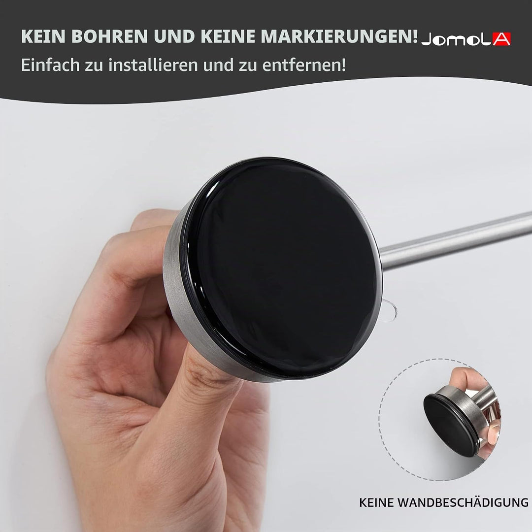 Handtuchhalter mit Saugnapf - JOMOLA Saugnapf Handtuchhalter ohne Bohren Edelstahl Gebürstet Hantuch
