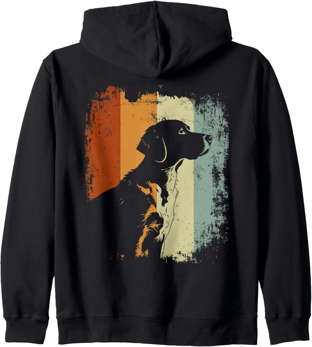 Retro Style Epagneul Breton Hund Kapuzenjacke