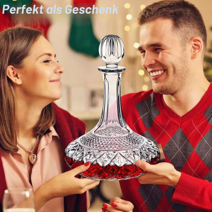 Paysky Wein Dekanter für Wein/Whiskey mit Stopfen, obere Regal-Kollektion, Dekanter mit Luxuriöser B