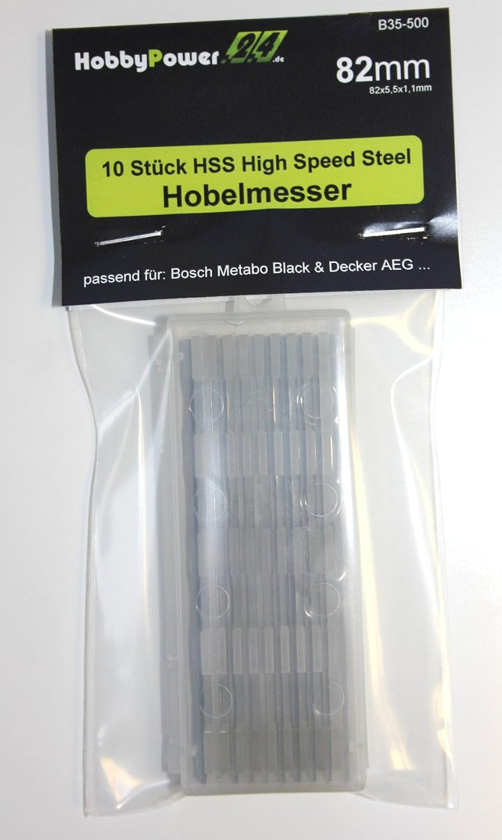 10 Stück HSS Wendemesser Hobelmesser für Hobel Elektrohobel Ferm FP 82 / FREUD FE 82
