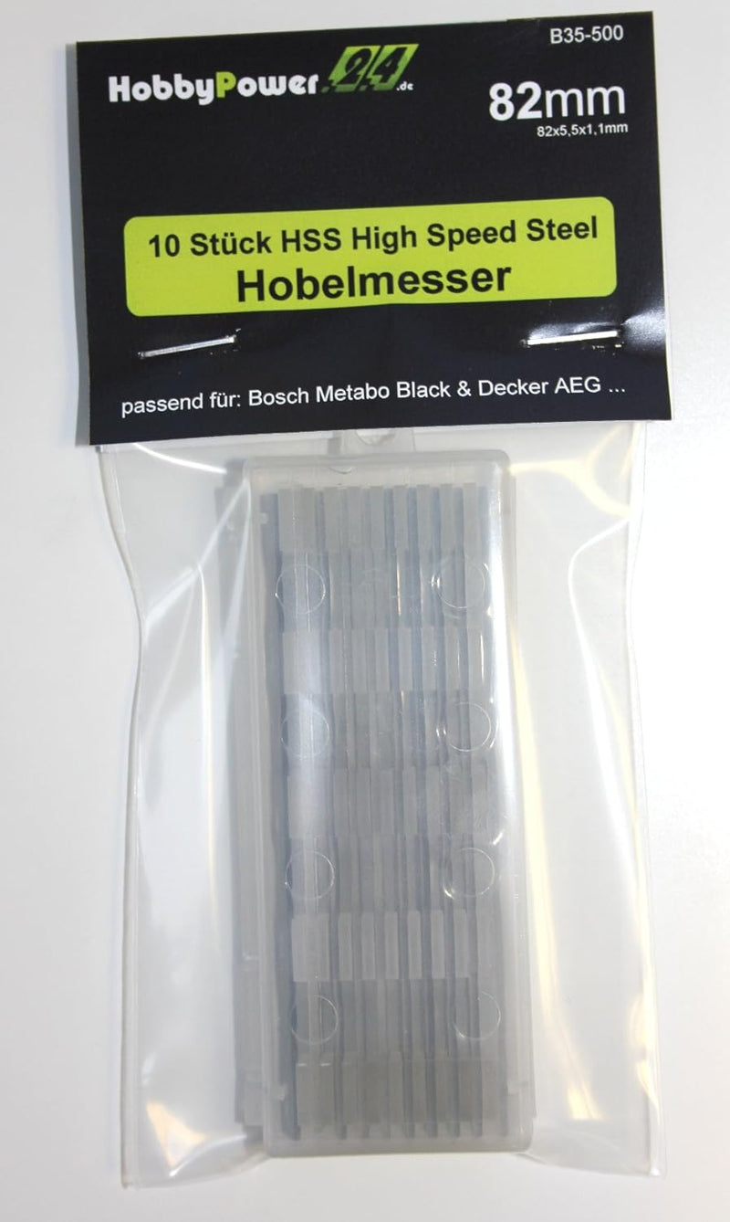 10 Stück HSS Wendemesser/Hobelmesser für Bosch Hobel PHO 20-82 / PHO 3100 / PHO 15-82
