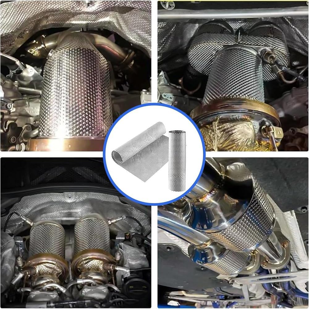 Hitzeschutzblech, 100cm x 40cm Aluminium Motorsport Isolierung, Motor-Wärmedämmung, Hitzeschutz Hitz