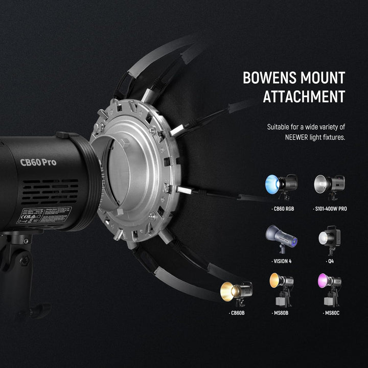 NEEWER 45cm Octagon Softbox Bowens Halterung, Schnellverschluss Achteckige Softbox, Diffusoren/Waben