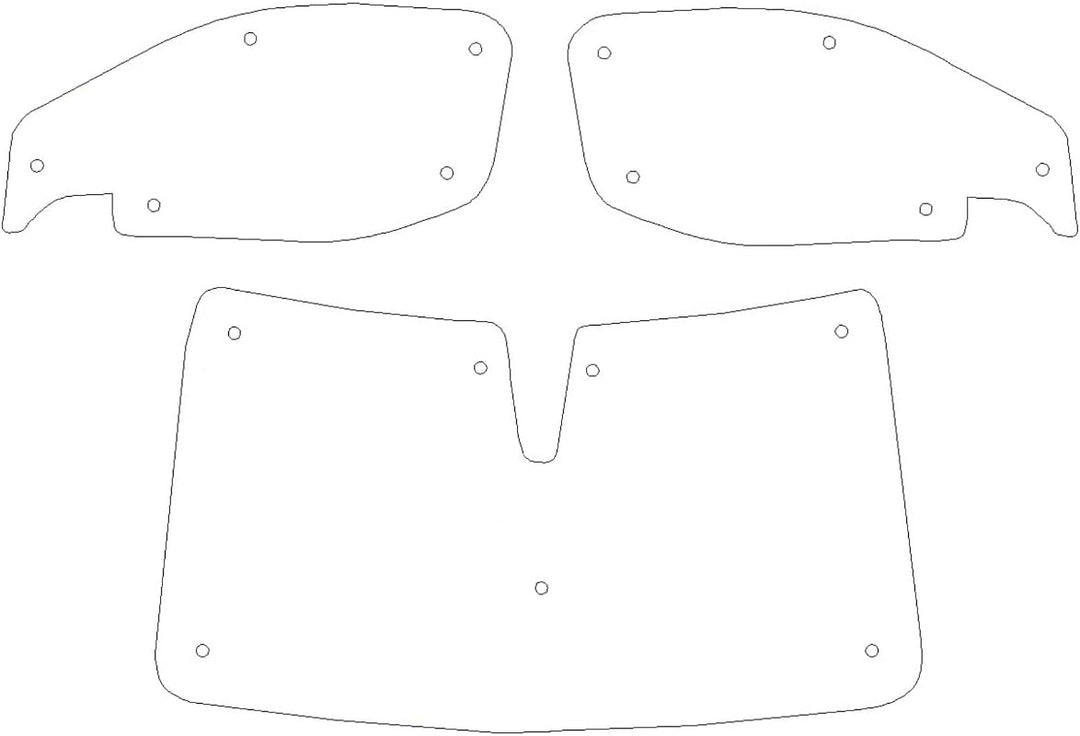Thermomatten-Set für Opel Combo E (2018-Date) Frontset Ideal für alle Jahreszeiten geeignet, Frontse