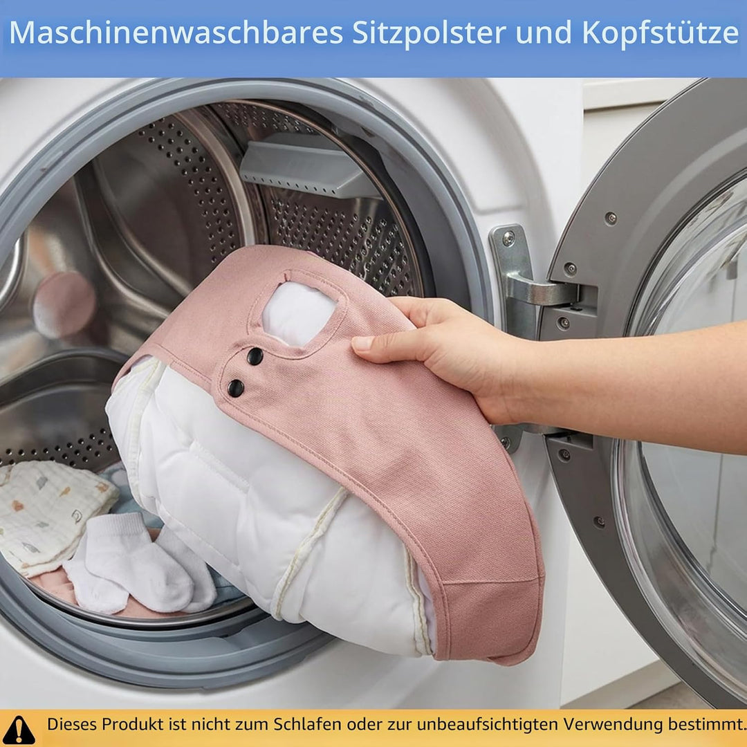 Elektrische Babywippe für Säuglinge bis 9 kg, klappbar, mit Fernbedienung & Bluetooth, Timer-Funktio