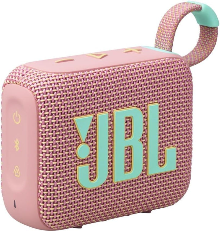 JBL Go 4 in Pink – Tragbare Bluetooth-Lautsprecher-Box mit JBL Pro Sound, tiefem Bass und Playtime-B