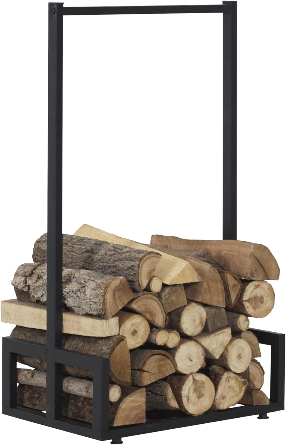 [en.casa] Kaminholzregal Thisted Brennholzregal 50 x 35 x 95 cm Holzunterstand für Innen- und Aussen