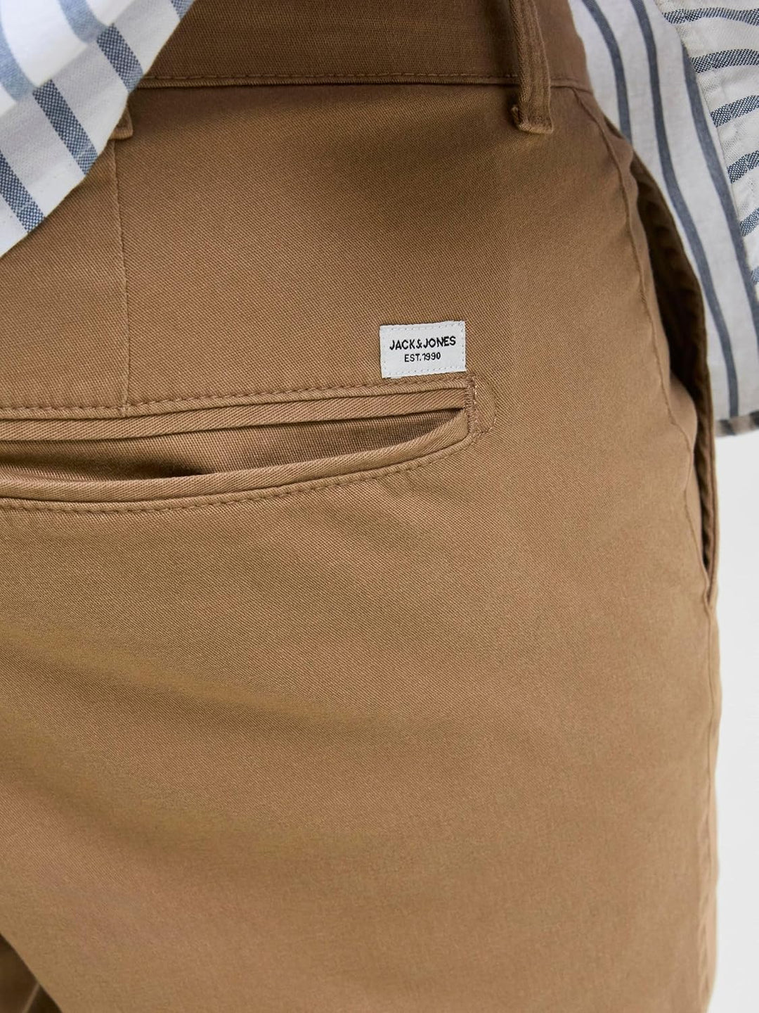 JACK & JONES Male Chino Hose Plus Size Regular Fit Chino Hose 40W / 32L Otter, 40W / 32L Otter