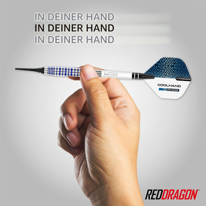 RED DRAGON Luke Humphries TX Softip Serie Premium Wolfram Dart Set mit Flüge und Schäften 20G 3, 20G