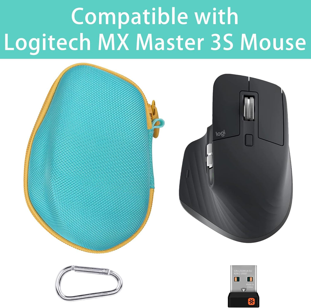 co2CREA Hart Schutz Hülle Etui Tasche für Logitech MX Master 4 /Master 3 /Master 3S Kabellose Maus T