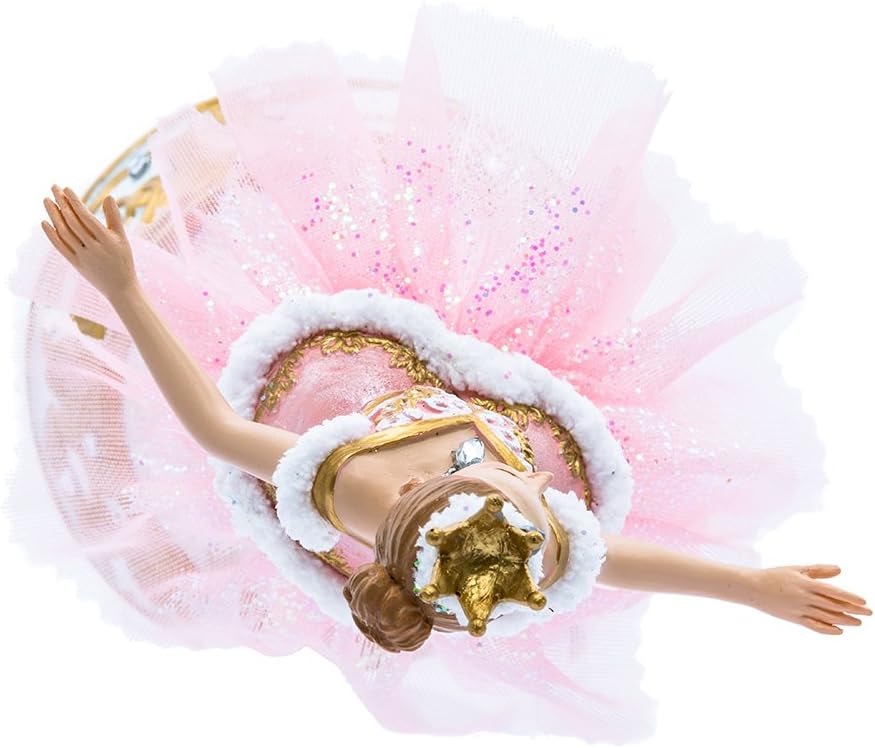 Kurt Adler Ballerina-Figur, 25,4 cm, Pink