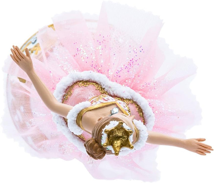 Kurt Adler Ballerina-Figur, 25,4 cm, Pink