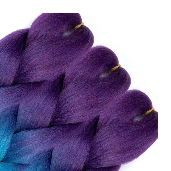 LDMY Kunsthaar Zum Einflechten-6pcs/pack Braids Synthetic Colorful Braiding Hair Extensions 24inch J