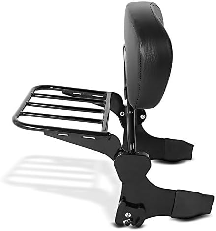 Sissy Bar + Gepäckträger + Docking-Kit für Harley Davidson Street Glide 06-08 schwarz