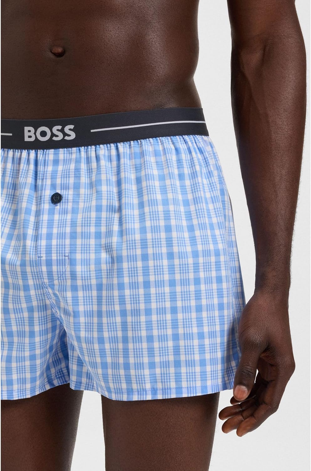BOSS Herren Boxershorts, 2er Pack S New - Open Blue471, S New - Open Blue471