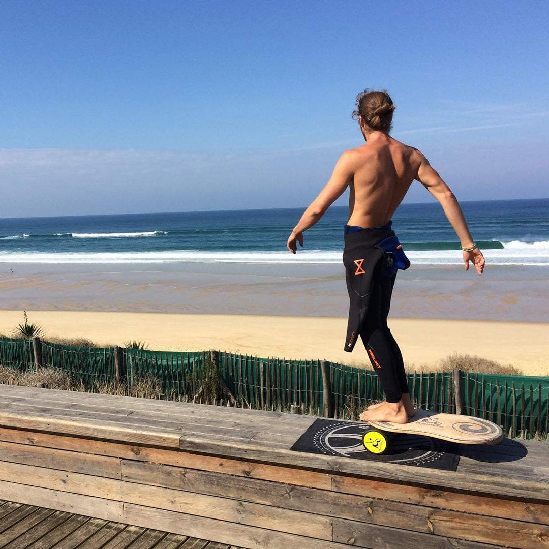 RollerBone 1.0 & Carpet - Balance Board, Balance Trainer- Trainigspackage inkl. Rolle & Carpet Einhe