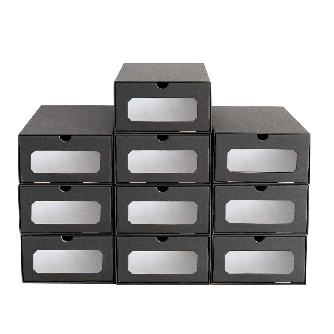 10 x PresentFill® Schubladenbox Aufbewahrungsbox Schuhbox Schuhschachtel Schuhkarton Ordnungsboxen S
