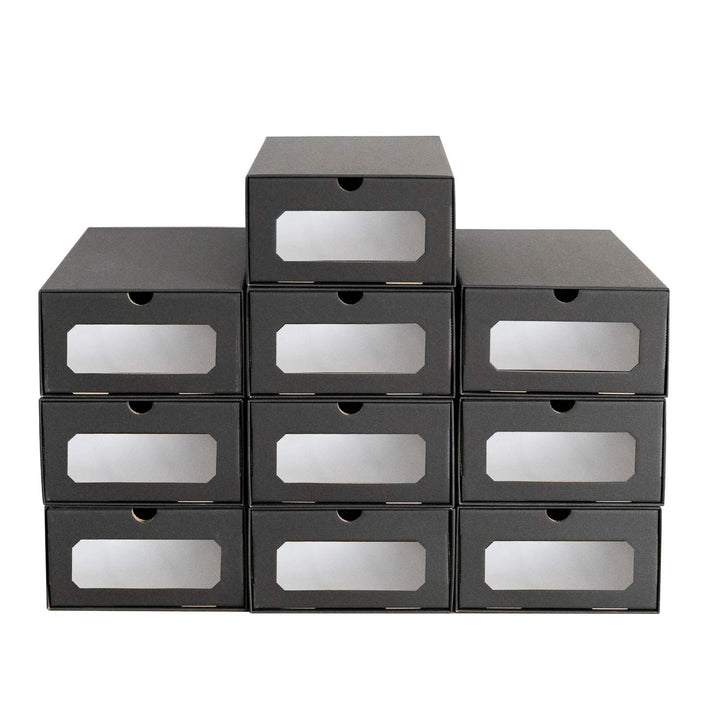10 x PresentFill® Schubladenbox Aufbewahrungsbox Schuhbox Schuhschachtel Schuhkarton Ordnungsboxen S