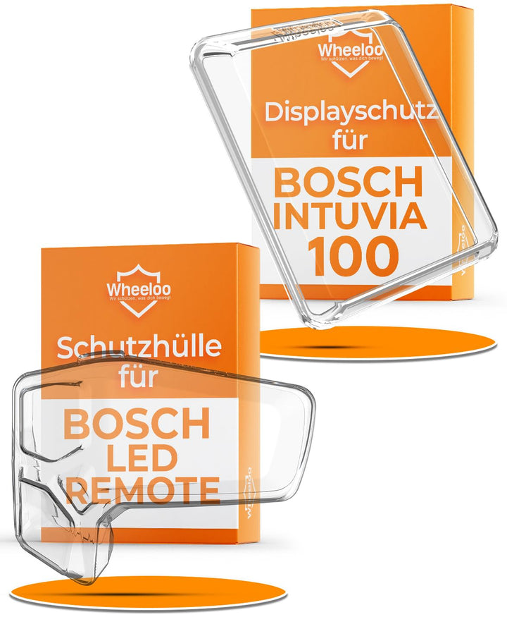 2er Set Transparente Schutzhüllen für Bosch LED Remote & Intuvia 100 I Ebike Display Schutzhülle I E