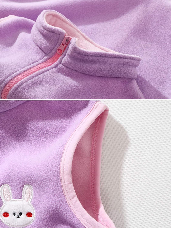 Camilife Baby Kleinkind Kinder Jungen Mädchen Polar Fleece Weste Stehkragen Reissverschluss Fleecewe