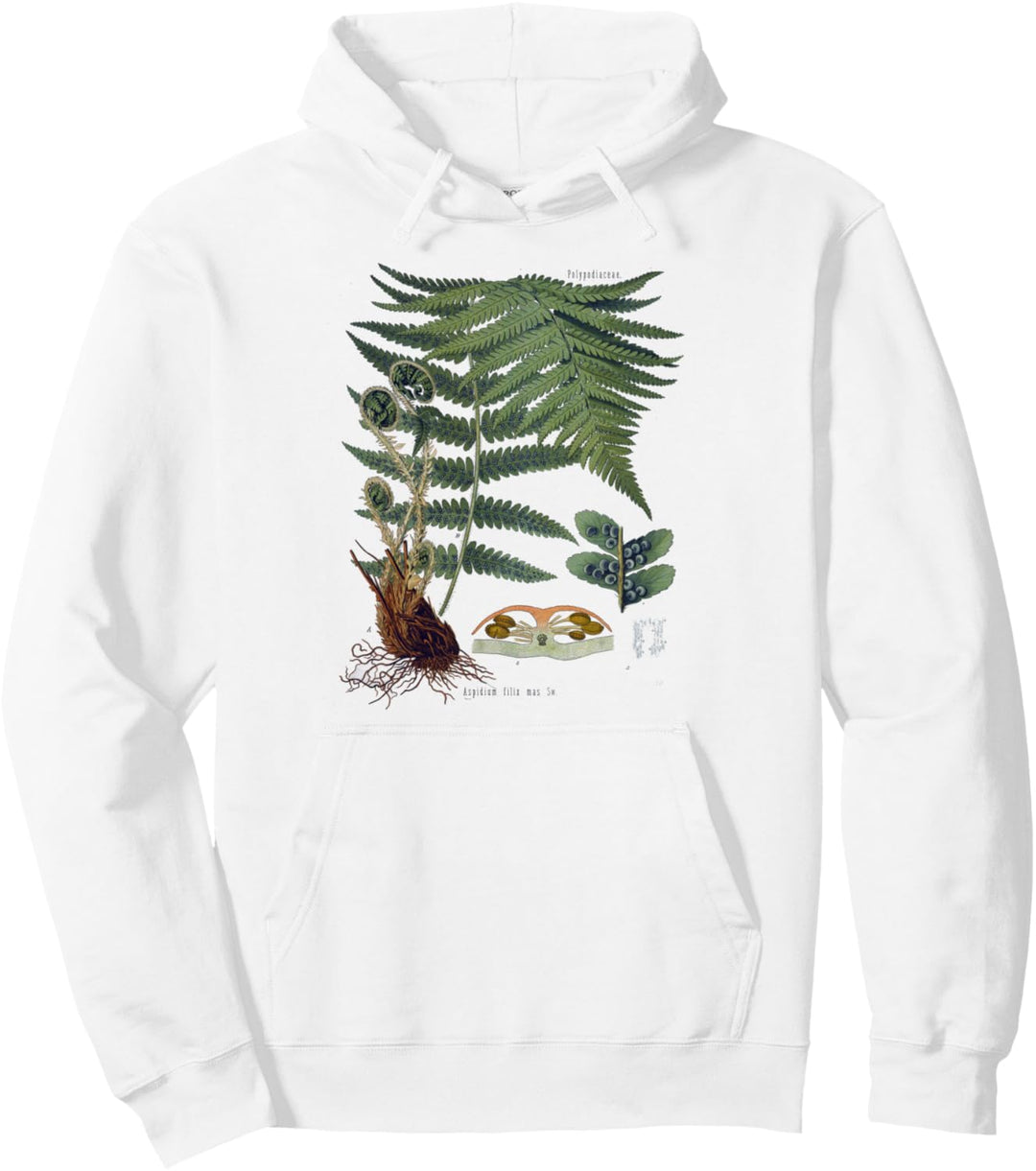 Farn Botanische Pflanzen Botanik Pullover Hoodie
