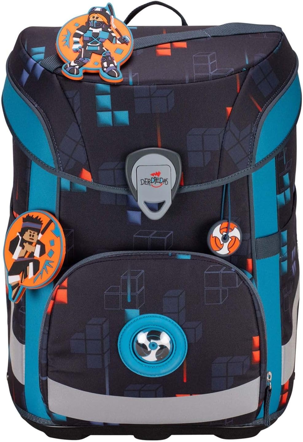 DerDieDas ErgoFlex Easy Set 5-teilig, leichter Schulranzen für die Grundschule – stabil, sicher & er