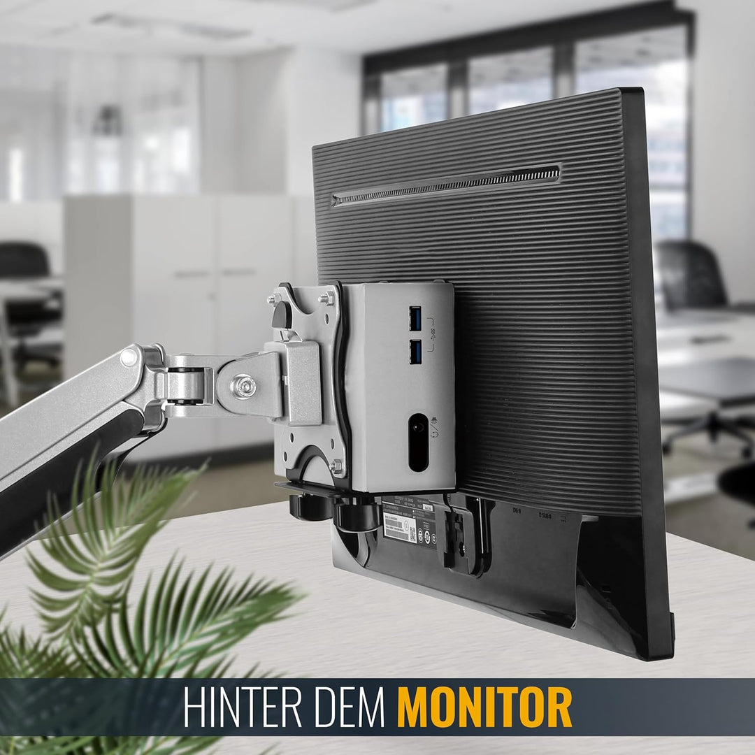 RICOO Mini PC Rechner Halterung für Monitor Tisch Halterung Wand & VESA Montage Thin Client Server R