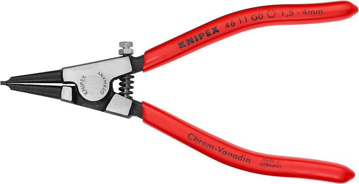 Knipex Sicherungsringzange für Greifringe auf Wellen schwarz atramentiert, mit Kunststoff überzogen