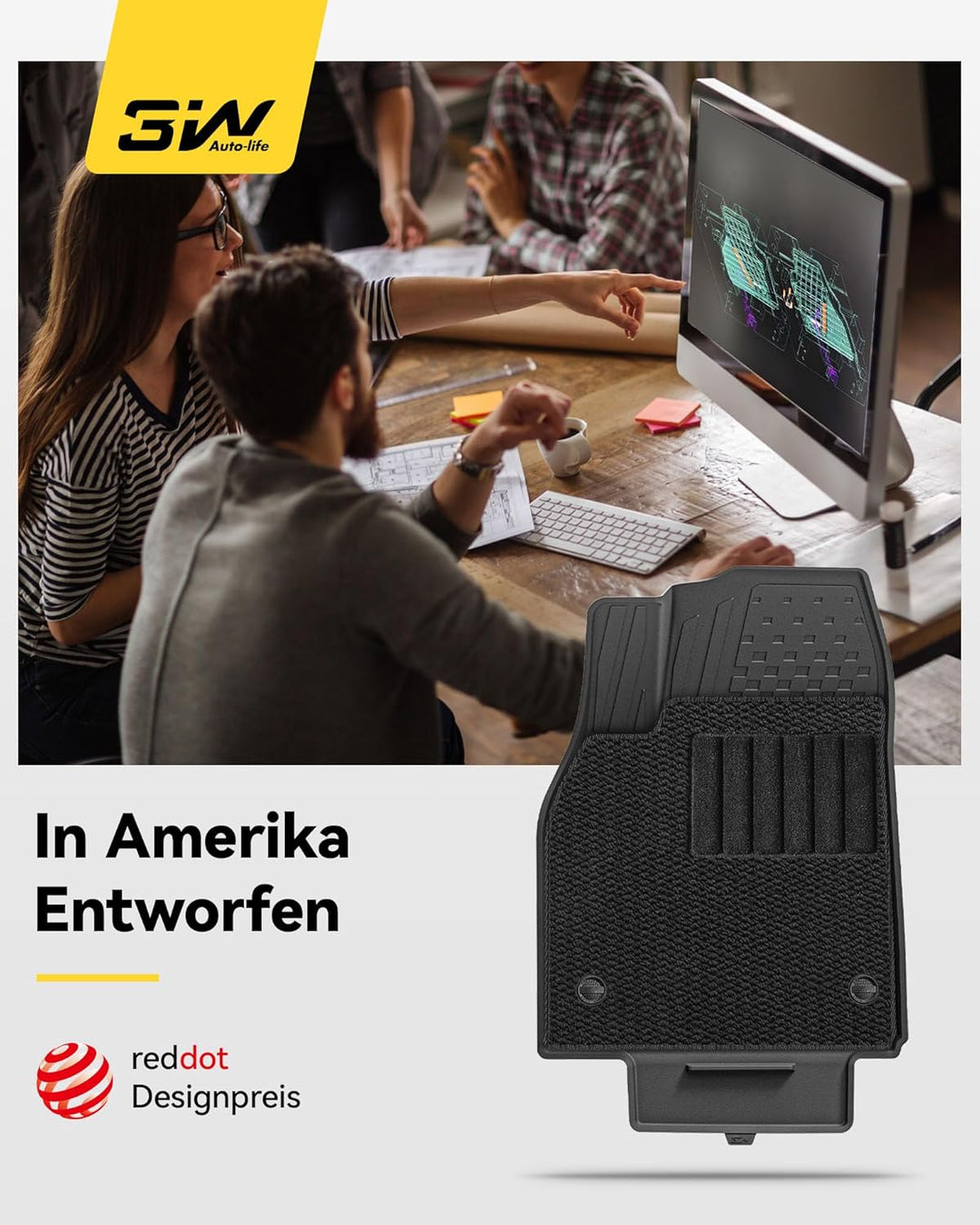 3W Tesla Model Y Neu 2025 2026 Juniper Fussmatten und Autoteppiche, Nicht für 2026 Model Y New Stand