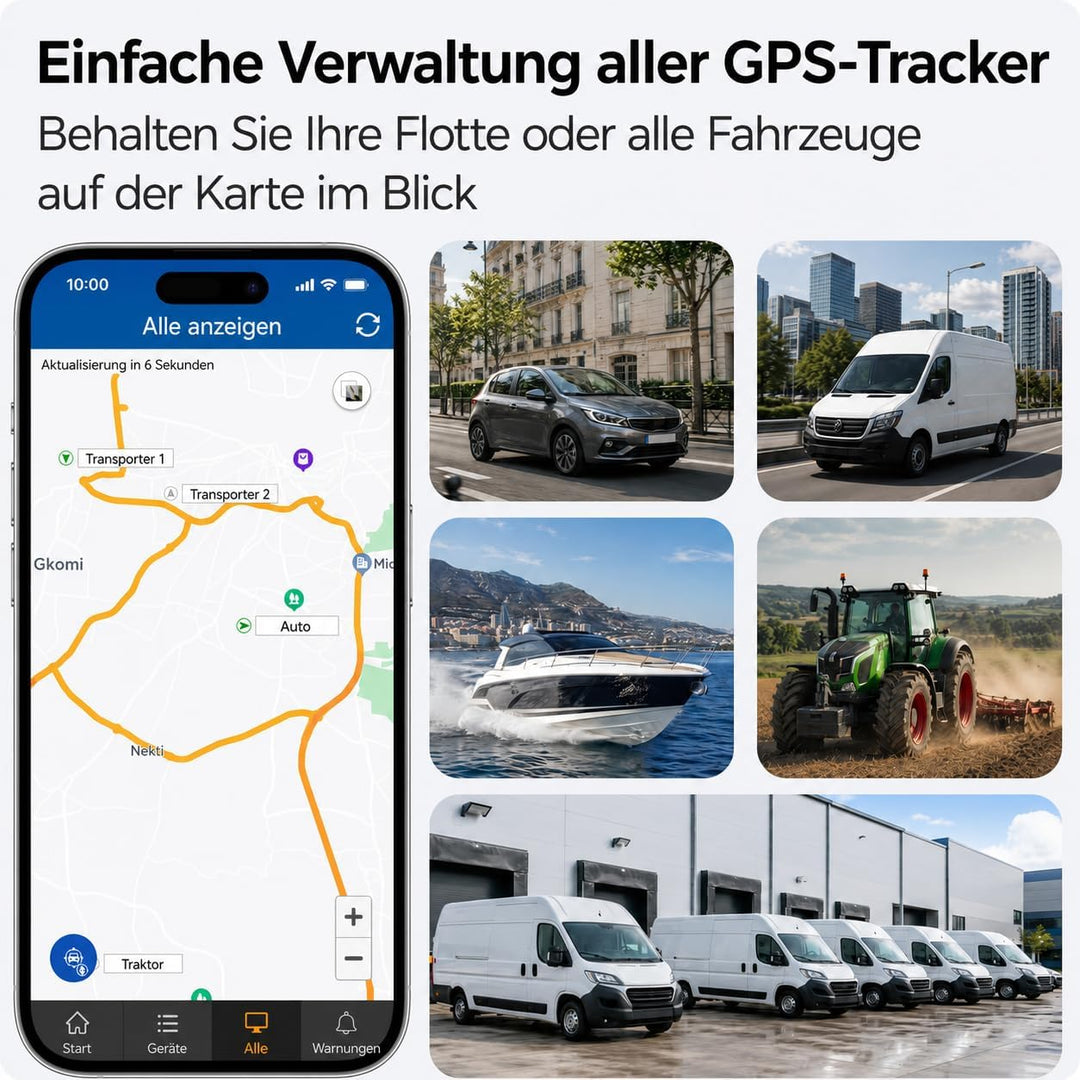 GPS Tracker 20000mAh Magnet Lange Standby GPS Sender für Auto, Flotte, LKW, Motorrad Ortung Wasserdi