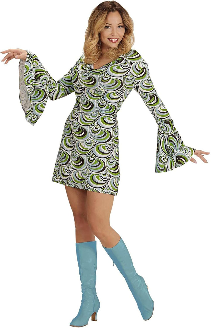 WIDMANN 08871 COSTUME VESTITO DONNA ANNI 70 S ECONOMICO #0887, S