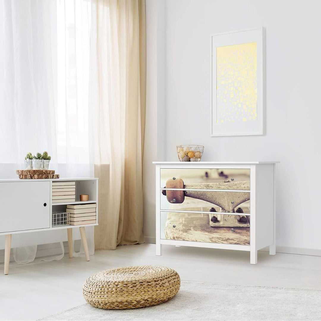 Möbel-Folie für Kinder - passend für IKEA Hemnes Kommode 3 Schubladen I Tolle Möbelfolie für Kinder-