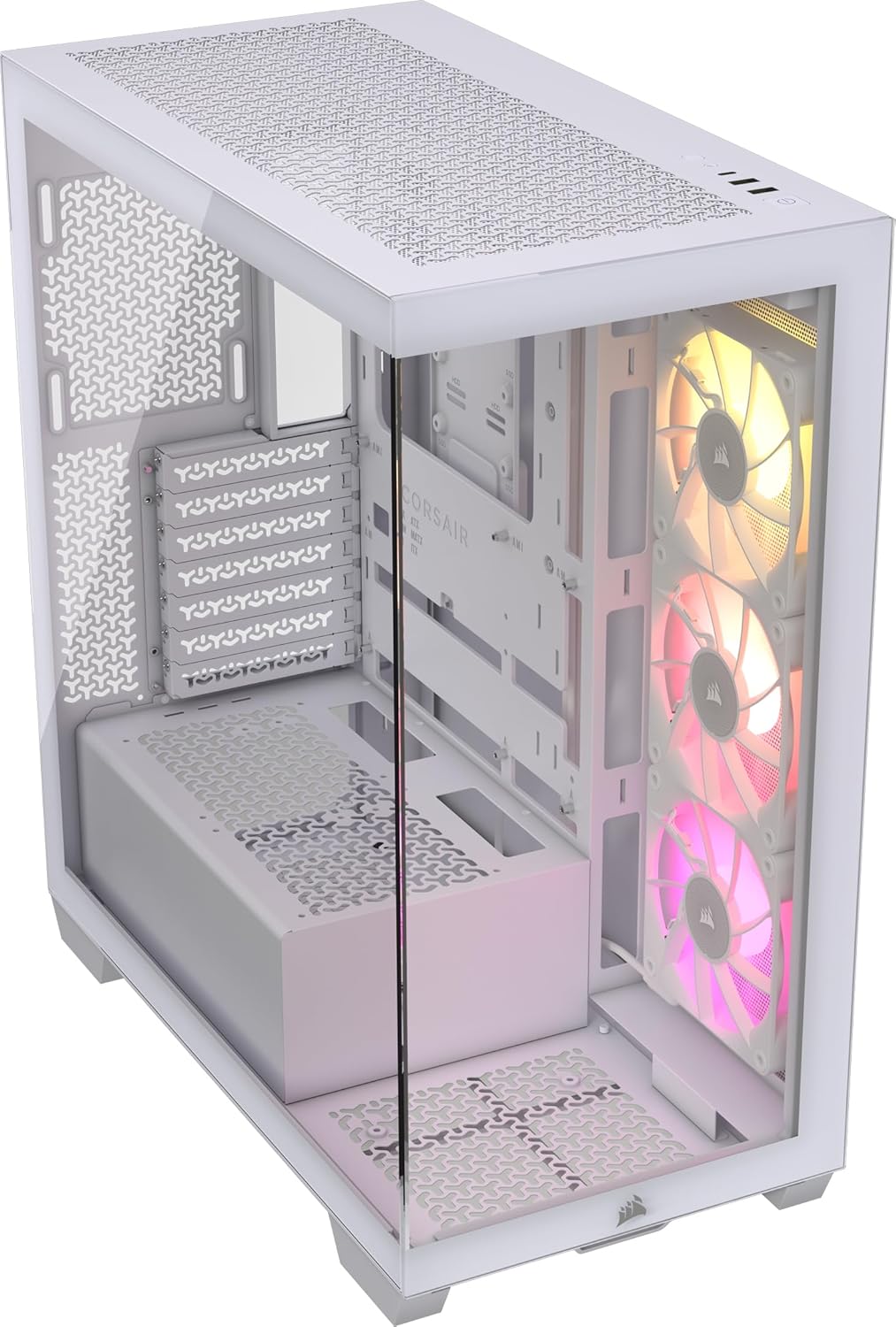 CORSAIR iCUE LINK 3500X RGB Mid-Tower ATX PC-Gehäuse - Gehärtetes Panorama-Glas - Umgekehrte Verbind