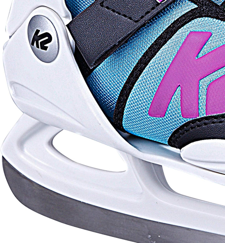 K2 Mädchen Juno Ice Schlittschuh S (EU: 29-34 / UK: 10-1 / US: 11-2) white - light blue, S (EU: 29-3
