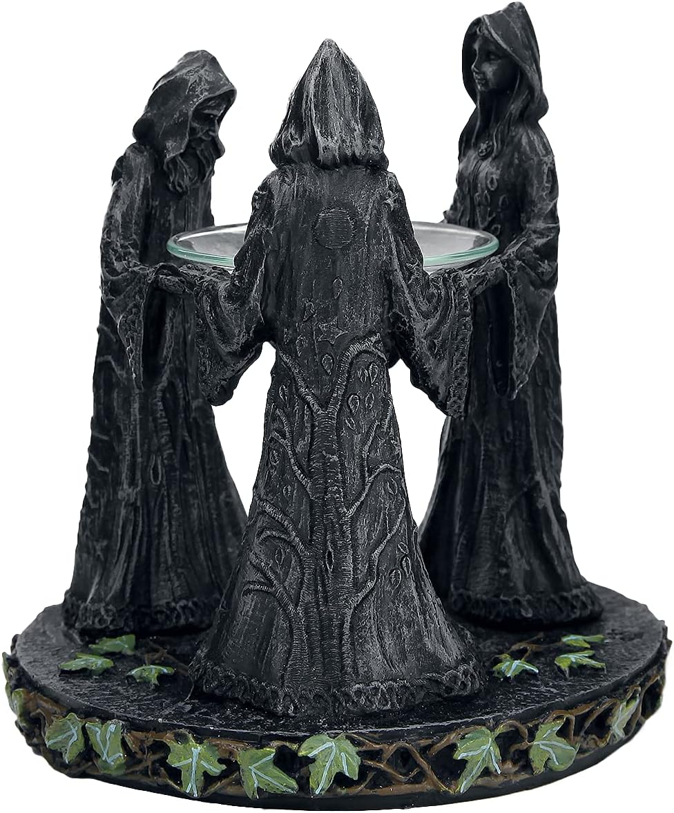Nemesis Now magischer Duftlampe, rund, 16 cm, Grau, Kunstharz, Einheitsgrösse