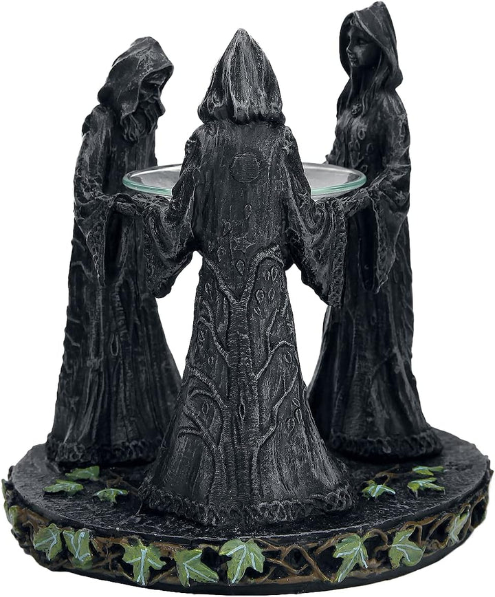 Nemesis Now magischer Duftlampe, rund, 16 cm, Grau, Kunstharz, Einheitsgrösse