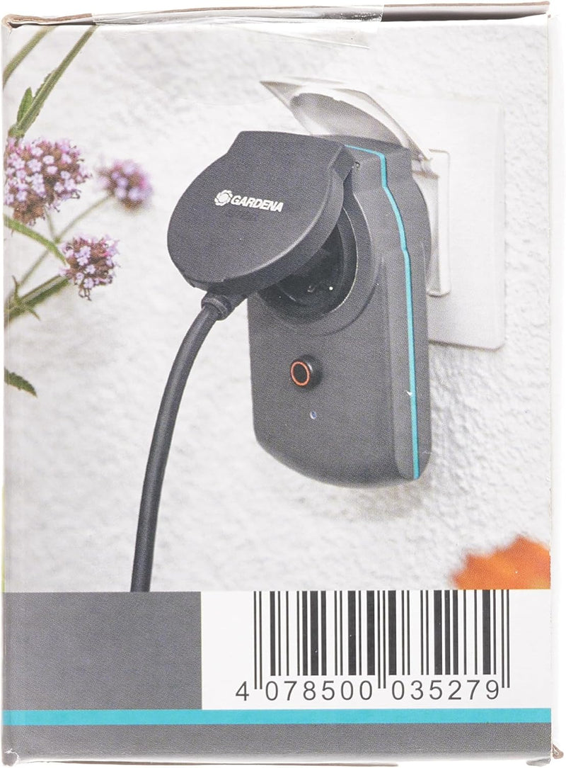 Gardena smart Power Zwischenstecker: Schaltbarer Verbindungsstecker für den Aussenbereich zur Einbin