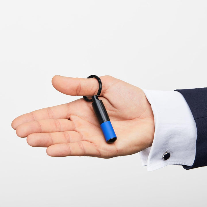 HUGO BOSS Key ring Gear Matrix 13.1 x 54.7 / Ring: 27 mm Blau, 13.1 x 54.7 / Ring: 27 mm Blau