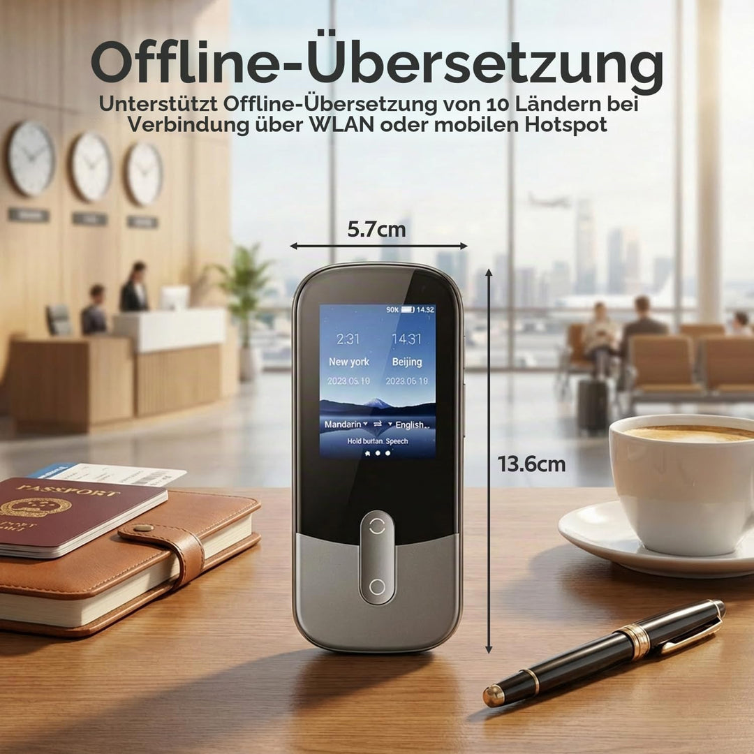 Sprachübersetzergerät, 2,4-Zoll-TFT-Bildschirm, 119 Sprachen Unterstützen Offline-Fotoübersetzung, T