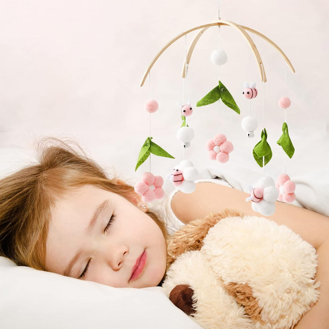 Babybett Mobile Windspiel 3D Honigbiene Hängende Bettglock Baby Mobile Holz Ornament Neugeborenen Mä